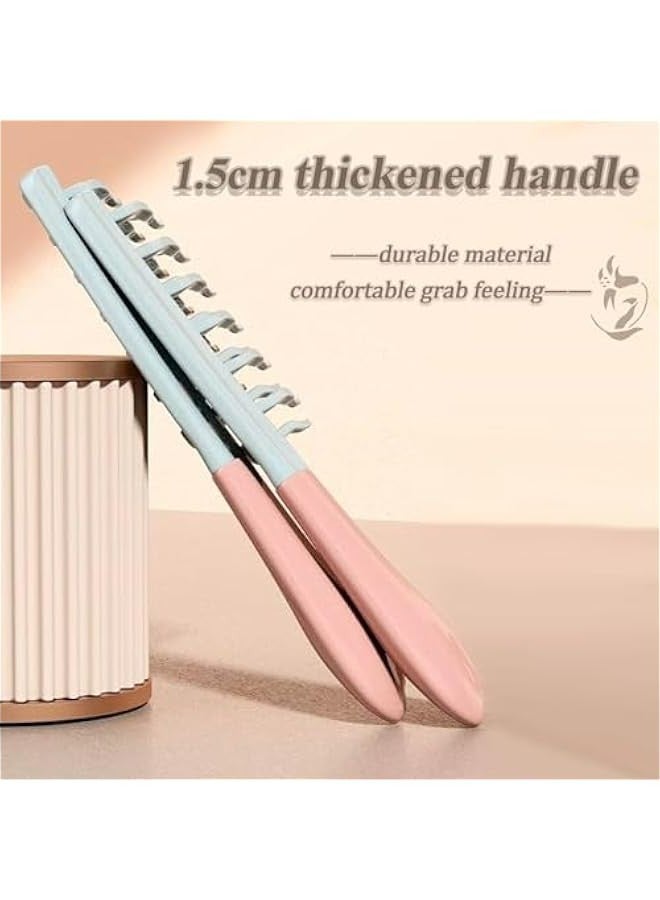 مشط أسنان واسعة للشعر المجعد والرطب والطويل بتصميم مموج للطبقتين - Image 5