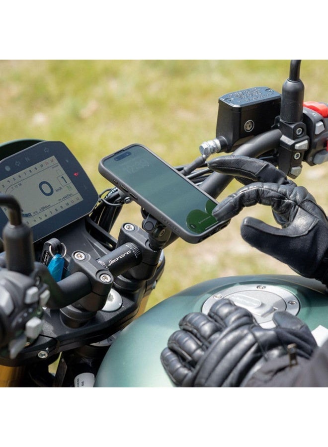 Quad Lock Motorcycle Handlebar Clamp Mount for iPhone, Samsung Galaxy, Google Pixel Smartphone - Image 2