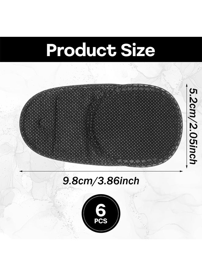 رقعة عين مكونة من 6 قطع للأطفال والبنات والأولاد، رقعة للعين اليمنى واليسرى للنظارات، رقعة عين تغطية كاملة للأطفال لعلاج ضعف البصر والحول وبعد الجراحة (أسود) - Image 2