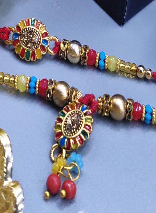 OAFISH Handicraft Storerom presents Traditional Designer Lumba Rakhi for Bhaiya/Bhabhi on Raksha Bandhan gifting - Image 4