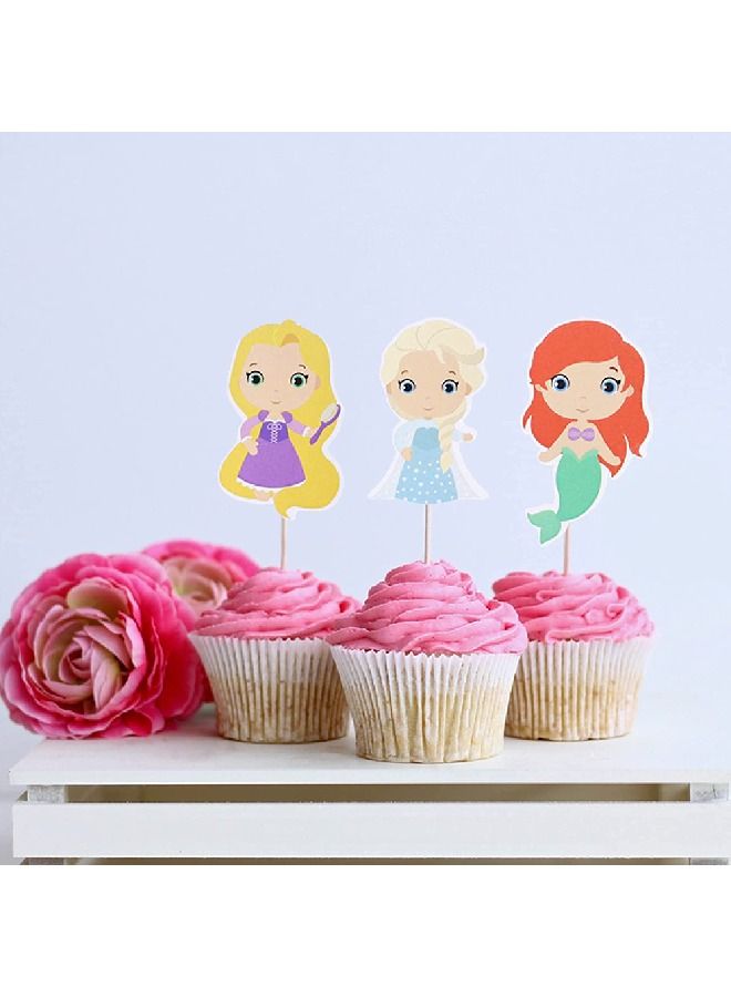 ThePartyPopper Princess Cupcake Toppers  - Image 4