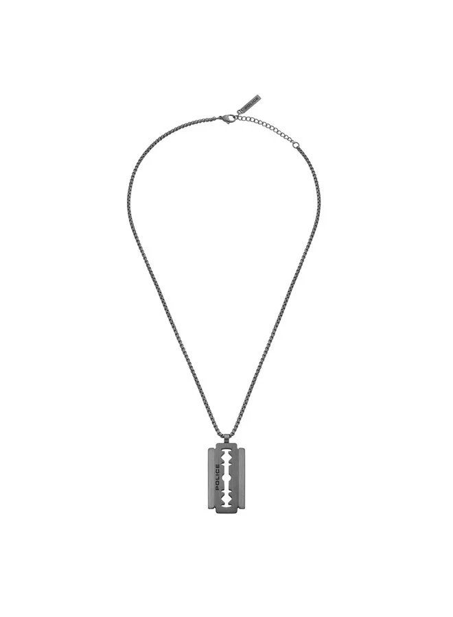 POLICE Razorblade Grey IP Brushed Necklace for Men