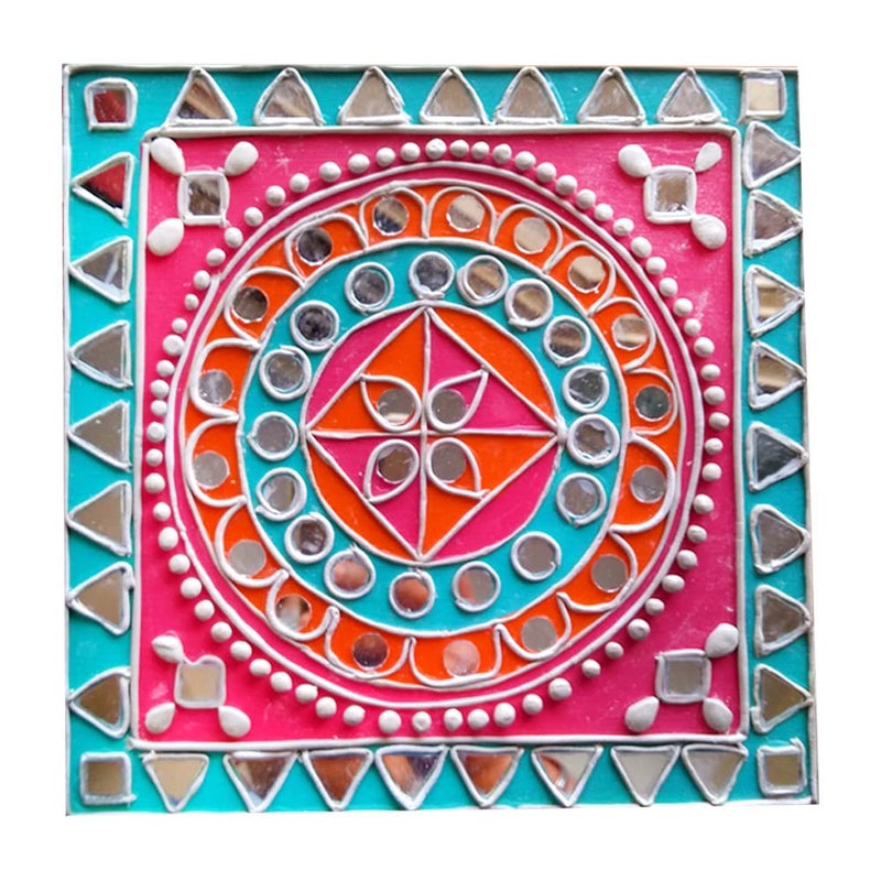 Penkraft Lippan Art On Canvas Diy Kit Free Video Tutorial Multicolor - Image 5