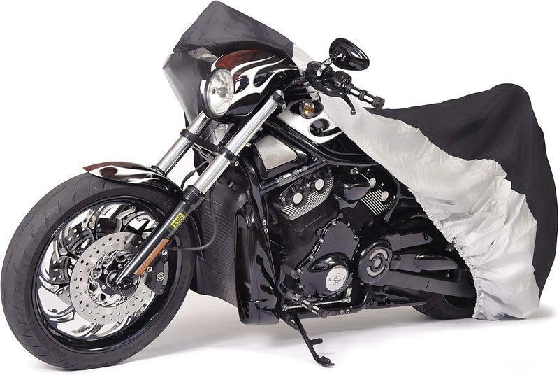 Budge MC-9 Sportsman Motorcycle Cover - Black, Waterproof, Universal Fit for Motorcycles up to 86" - Image 2