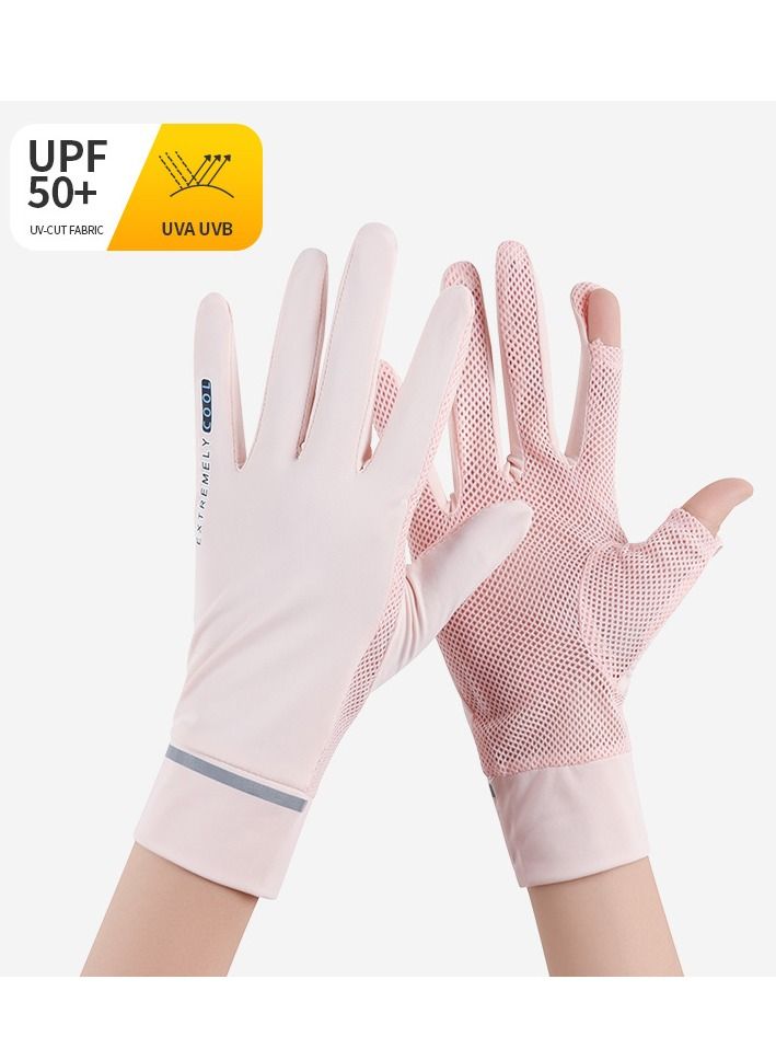 قفازات قيادة نسائية زهري - Image 5