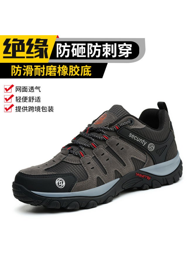 Labor Protection Shoes, Anti-smash, Anti-puncture, Steel Toe Caps, Breathable, Lightweight, Wear-resistant, Non-slip Work Shoes For Men, Safe For Construction Sites