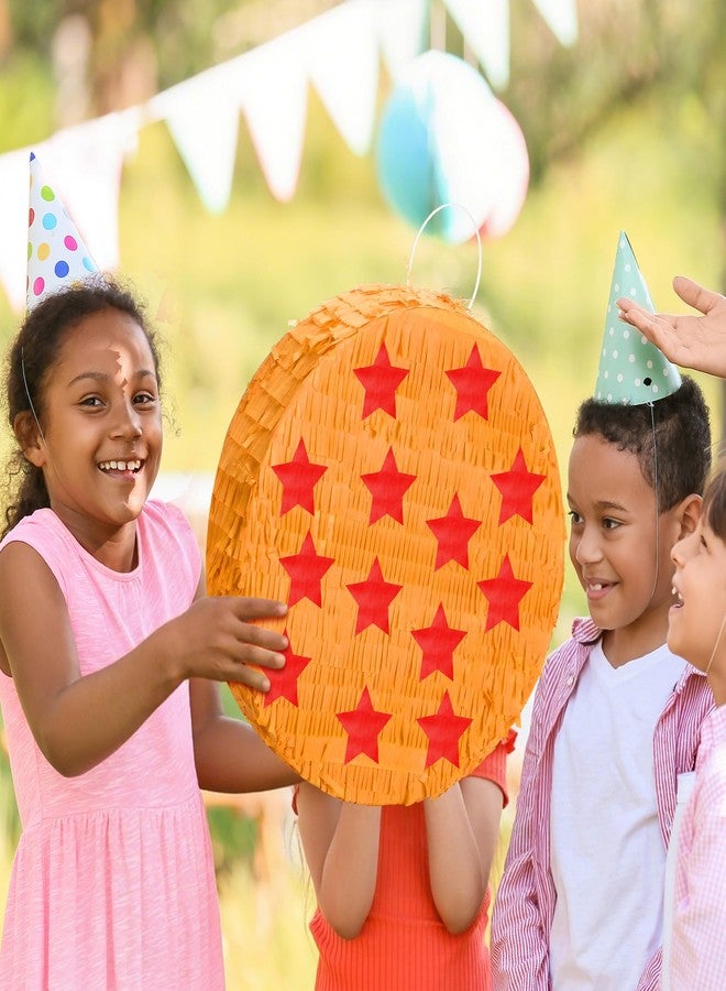 RoundFunny Anime Theme Piñata Party Birthday Decorations Yellow and Red Stars with Stick Blindfold and Confetti for Party Decorations Centerpiece Photo Prop Birthday Funny Anniversary - Image 5