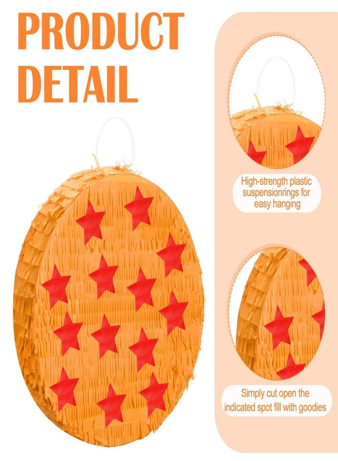 RoundFunny Anime Theme Piñata Party Birthday Decorations Yellow and Red Stars with Stick Blindfold and Confetti for Party Decorations Centerpiece Photo Prop Birthday Funny Anniversary - Image 3