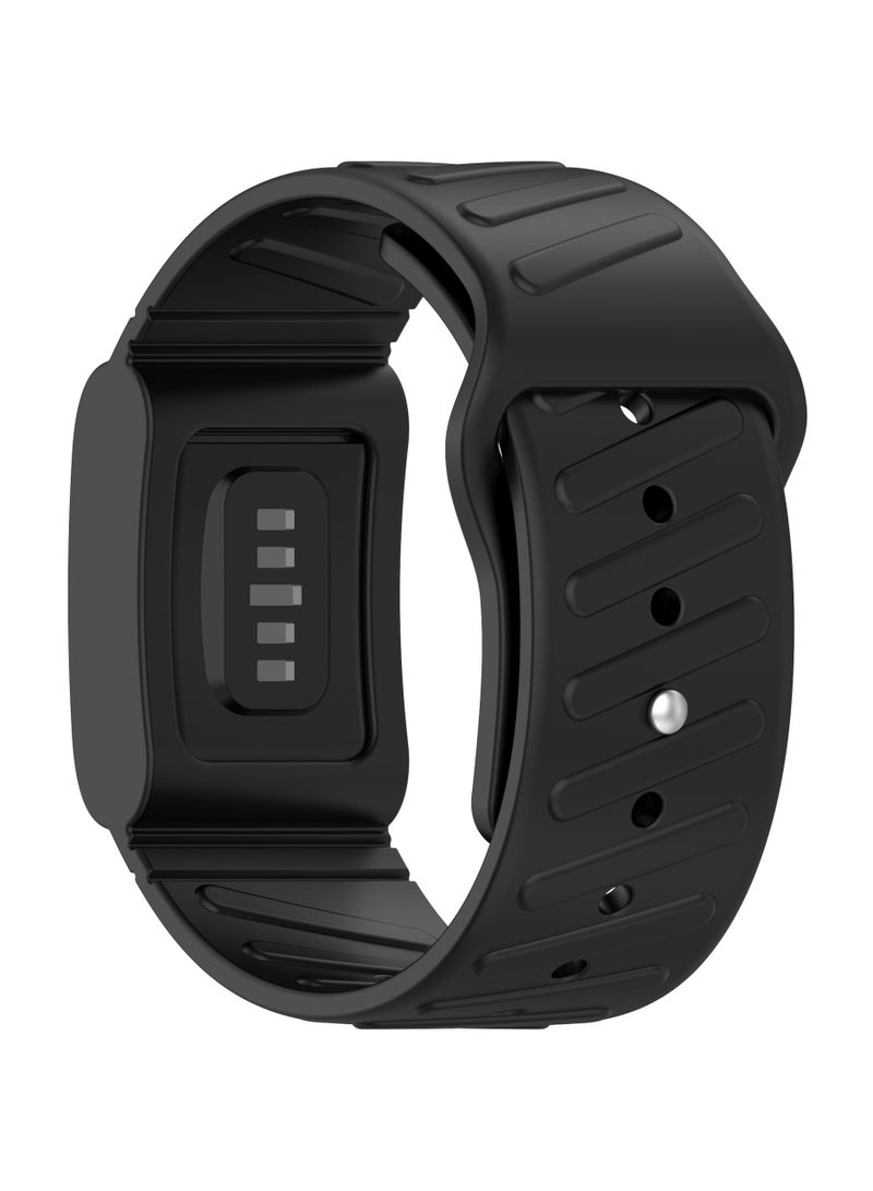 Silicone Strap Repalcement for WHOOP Band 4.0,Soft Adjustable Waterproof Band for Enhanced Performance,Black  - Image 2