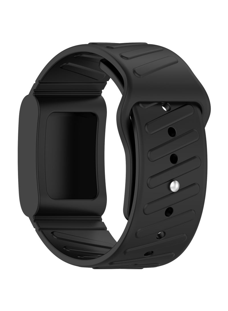 Silicone Strap Repalcement for WHOOP Band 4.0,Soft Adjustable Waterproof Band for Enhanced Performance,Black  - Image 3
