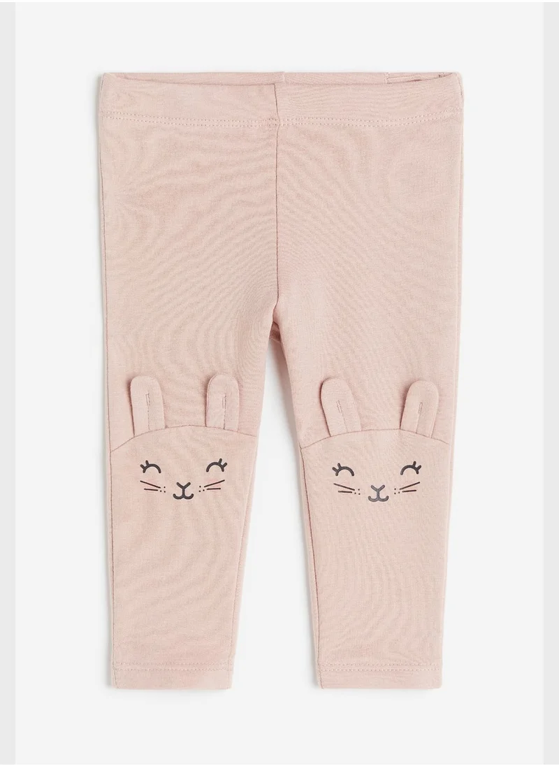 H&M Infant Appliqued Brushed Inside Leggings