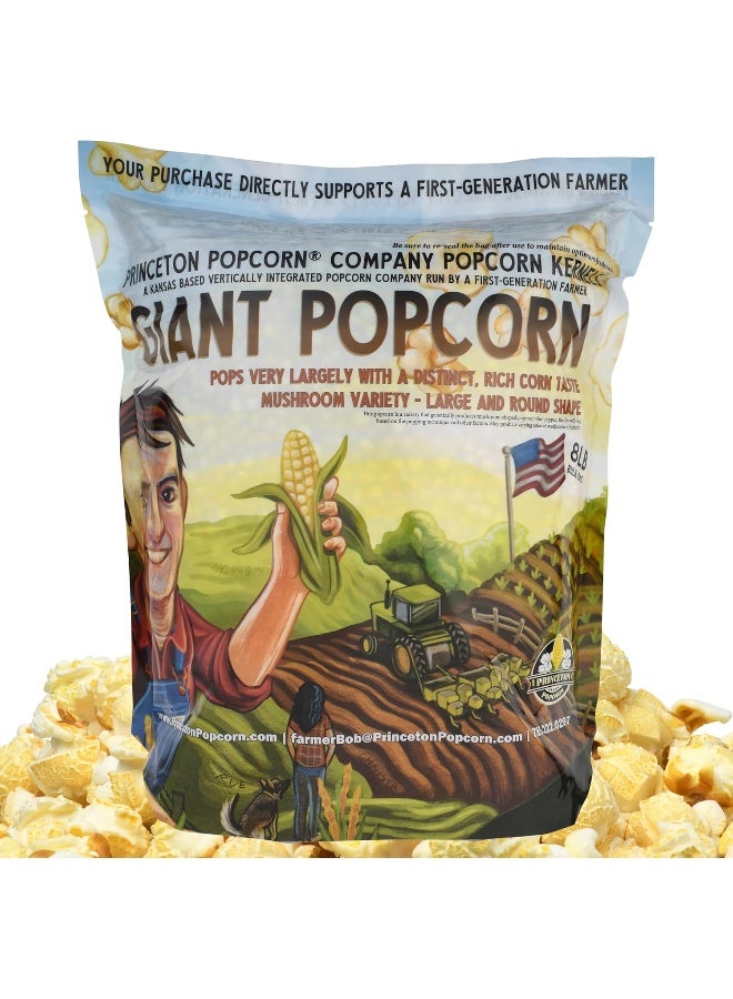 Princeton Popcorn Giant Mushroom Kernels - 8lbs - Image 1