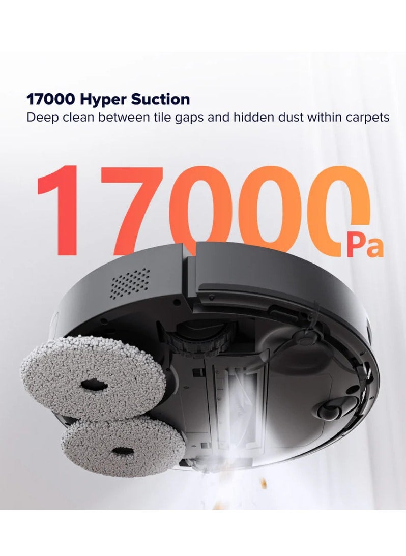 Airbot - Airbot Robot Vacuum X40 Ultra 17000 Pa Robot Vacuum Cleaner with Mop,Robot Cleaner and Mop,with Advanced AirGPT AI System,Auto Detanle,Mop Wash&Tank Refill - Image 1