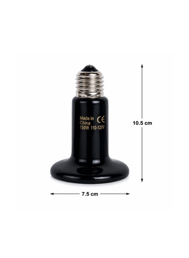 Ceramic Infrared Heat Emitter for Reptiles - 150W (No Light) - Image 3