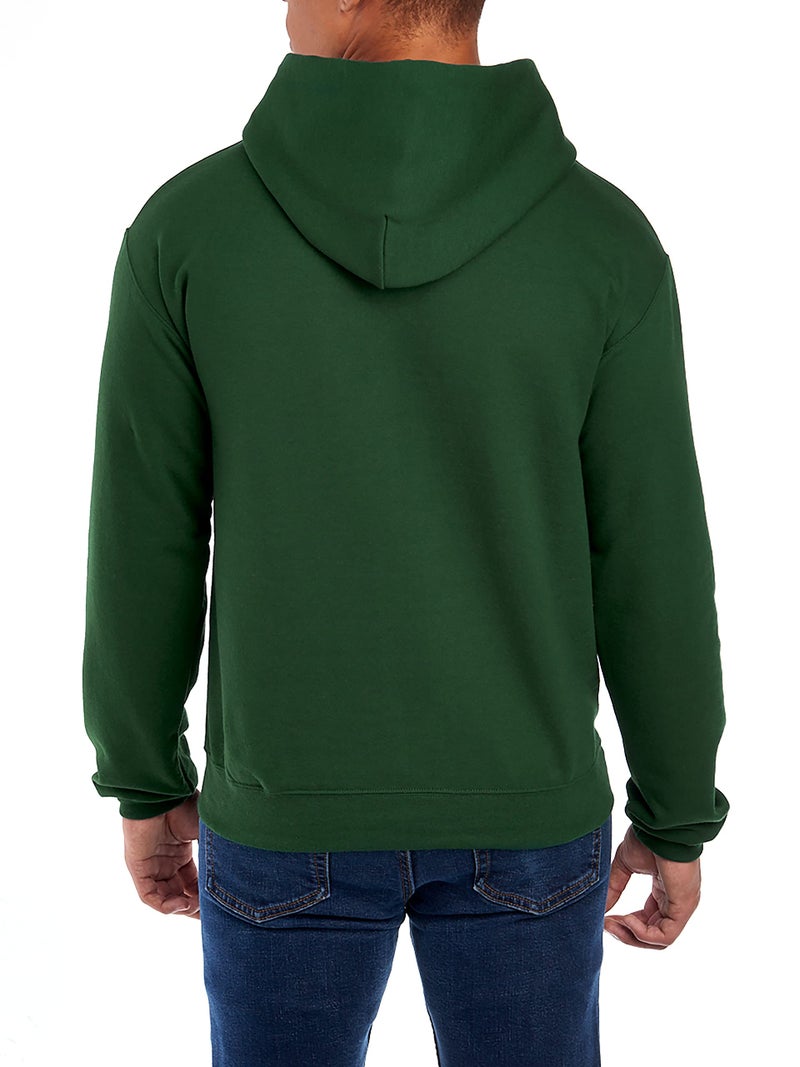 Jerzees Men's Fleece Pullover Hoodie, Forest Green, Large - Image 3