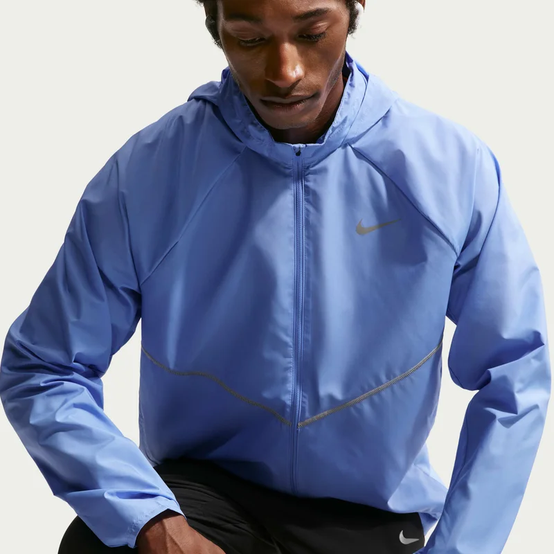 Nike Blue Men's Miler UV Repel Running Jacket for Men | Best Price UAE