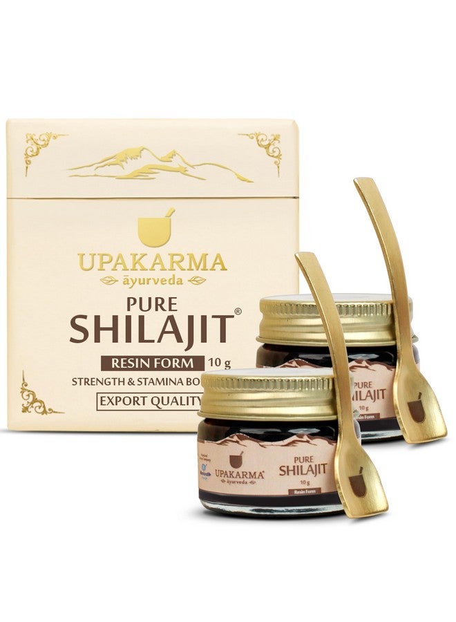 UPAKARMA Original Alkaline Shilajit/Shilajeet Resin 10g with Fulvic Acid, Magnesium & Urolithin A | Boost Performance, Power, Stamina, Strength | Lab Tested | Pack of 2, 2 count, 10 grams - Image 1
