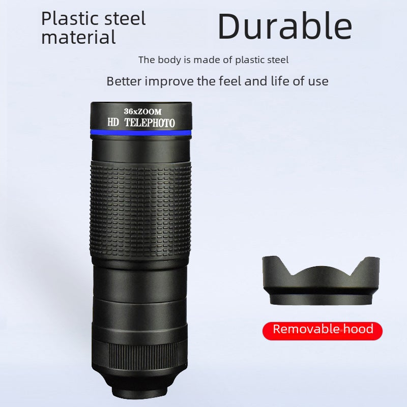 36X High Magnification Telescope - Compact Portable Single Lens Telescope - High Definition Photography Telescope for Outdoor Adventures, Concerts and Nature Hikes - Image 5