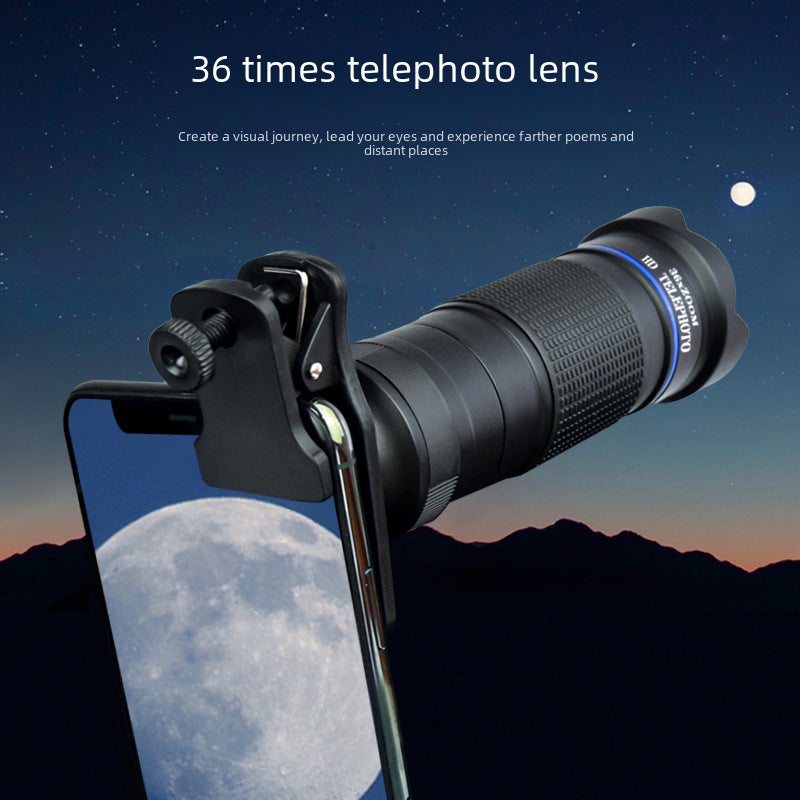 36X High Magnification Telescope - Compact Portable Single Lens Telescope - High Definition Photography Telescope for Outdoor Adventures, Concerts and Nature Hikes - Image 3