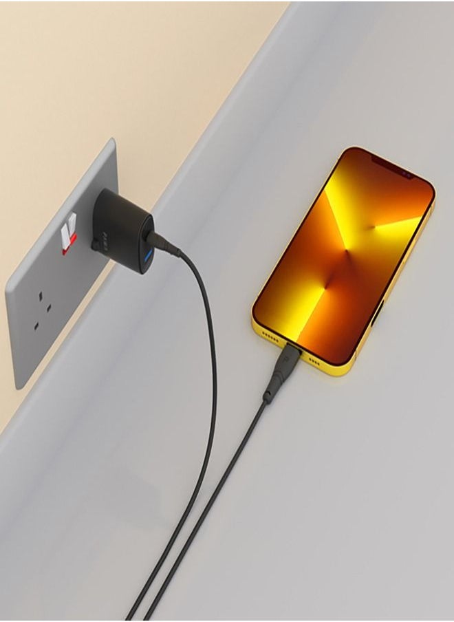 Pawa - PVC 20W Data & Quick Charging Cable USB-C to Lightning 1.2m/4ft - Image 1