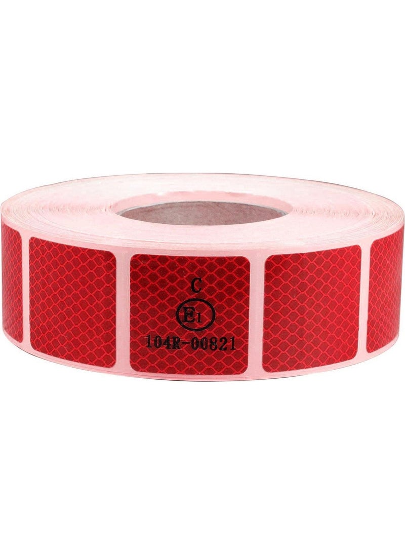 Nzb Tüvtürk Approved 1 Meter Red Reflective Reflective Phosphorescent Strip Tape Cutout Warning Tape  - Image 3