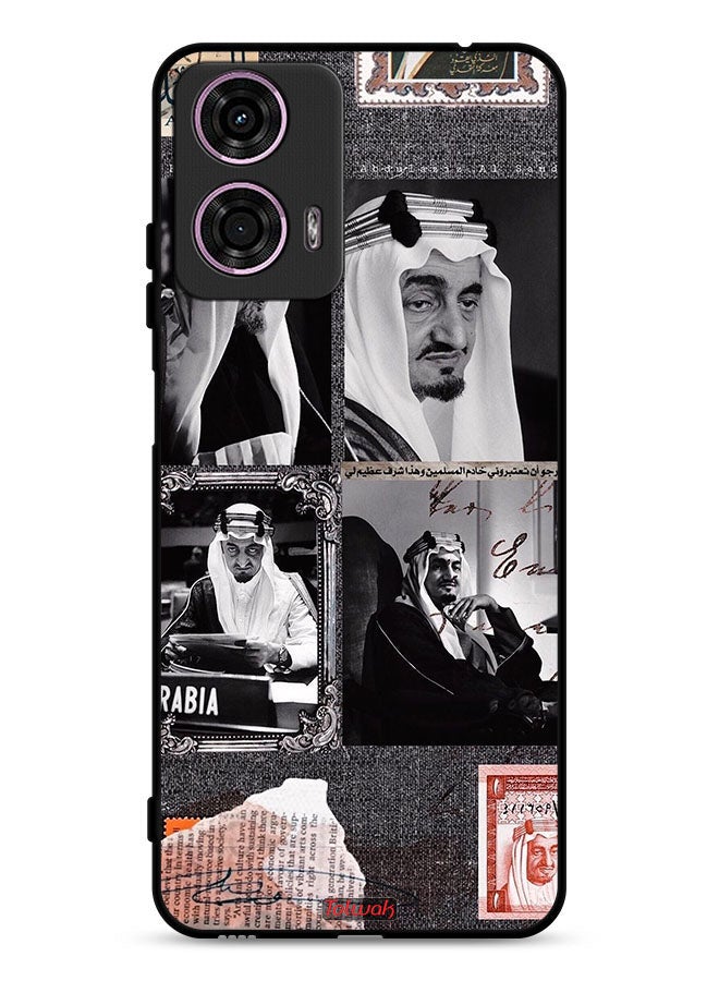 Tolwak Motorola Moto G24 4G Protective Case Cover King Faisal Vintage Poster - Image 1