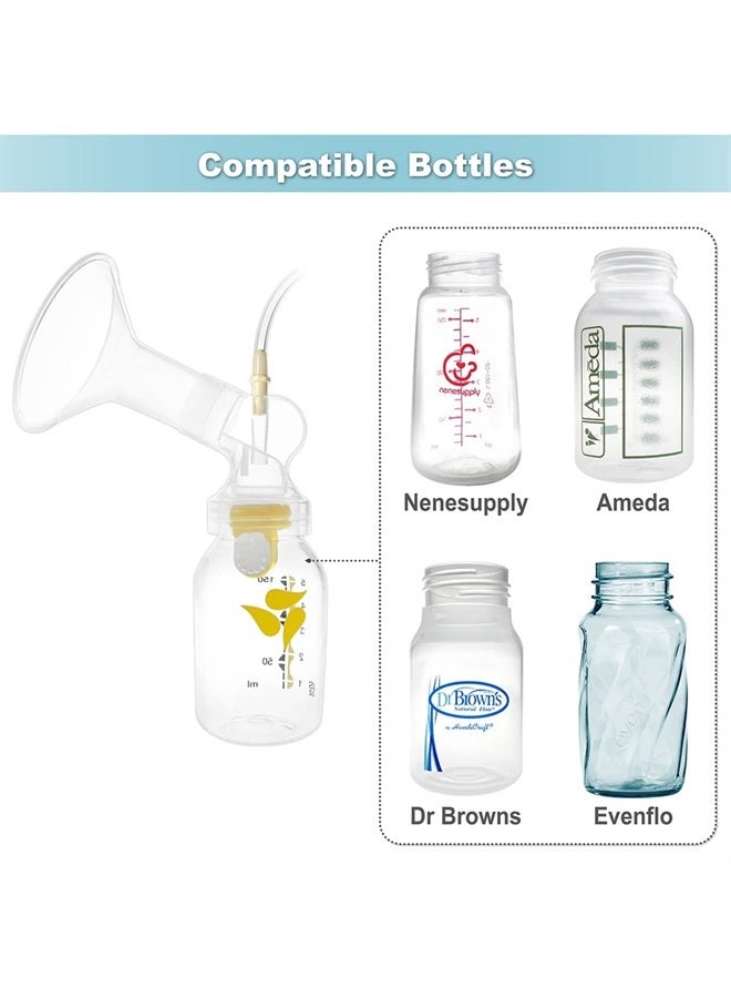 NENESUPPLY قطع مضخة نينسوبلاي مع حواف 28 مم متوافقة مع مضخة ميديلا في ستايل مضخة الثدي ليست قطع مضخة ميديلا الأصلية تشمل حواف متوافقة ودرع الثدي وموصل الصمام وغشاء الأنابيب - Image 5