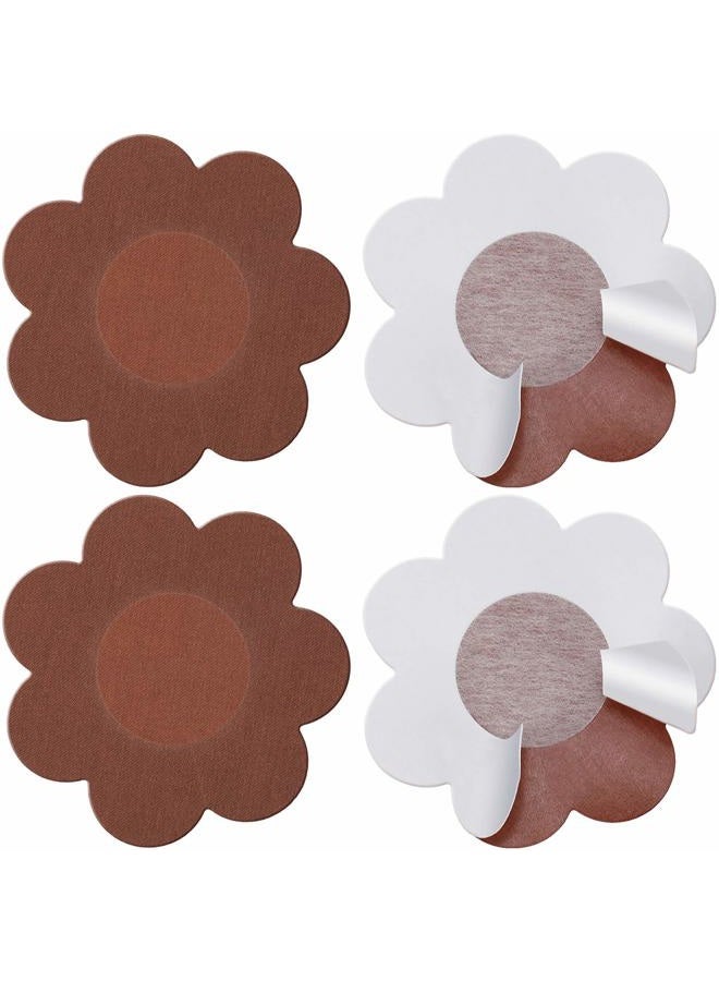 Geyoga 30 Pieces Nipple Cover Plum Shaped Disposable Breast Covers Self-adhesive Petal Bra Pasties - Image 2