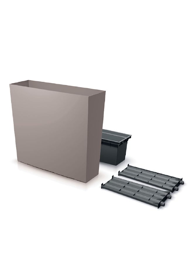 بروسبير بلاست اوربي كيس تي أصيص زهور بلاستيك عالي الجودة موكا 29.8 x 25.7 x 29.8 سم DUC800T-7529U