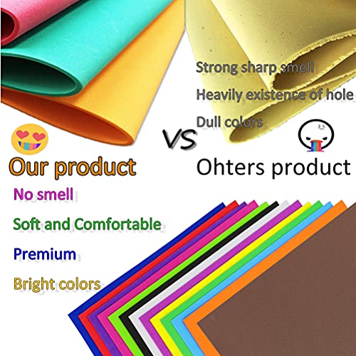 MEARCOOH 104 Pack Foam Sheets Craft 5.5x8.5 inch Eva Color Foam Paper Set for Crafts Project Preschoolers Classroom Scrapbooking DIY Handcraft by MEARCOOH - Image 2