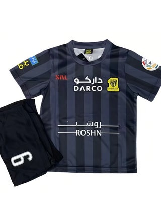 No. 9 New Football Team Jersey With Black Socks, Short Sleeves, 3-Piece Set, Men's And Women's Outdoor Grass Training Suit - pzsku/Z7BFF41DA8FBE87430188Z/45/_/1730950122/3fbbeda5-b06b-4d7c-823b-5589f1807ad4