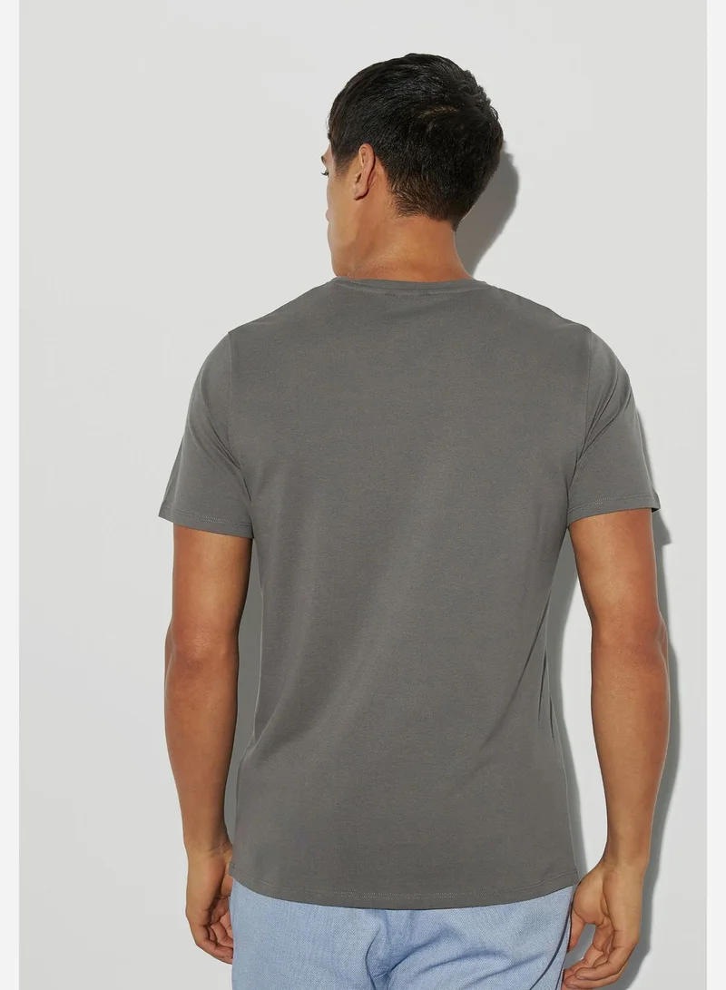 ايكونيك Typographic Crew Neck T-Shirt