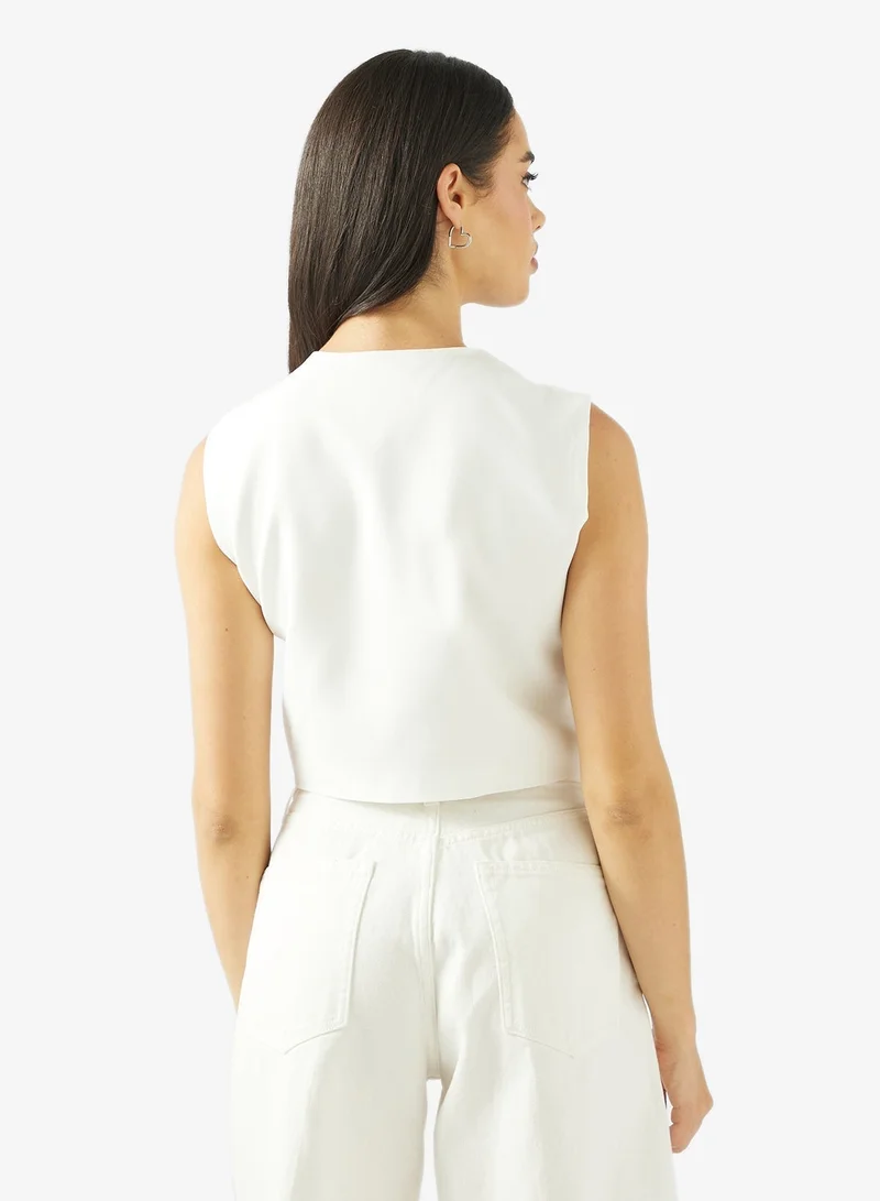 Ginger Gold Accent Detail Vest