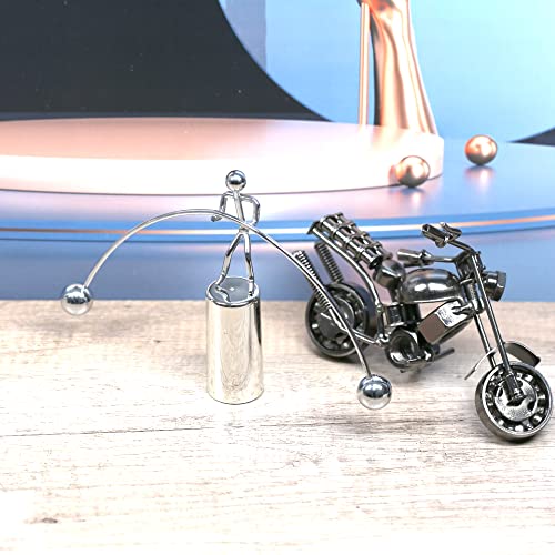 Sunnytech Mini Steel Balance Toy Weightlifter Kinetic Art Balance Toy Balancing Decompressive Science Psychology Home Offic Decor Desk Decor WJ064 - Image 5