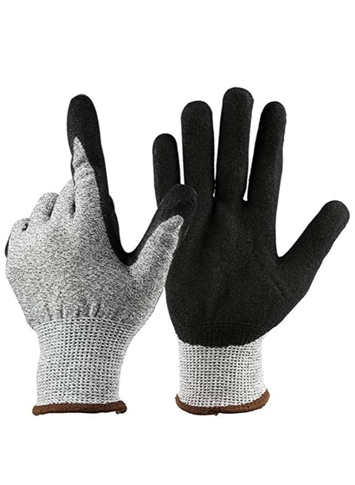 Y&D Cut Resistant Work Gloves, Level 5 Safety Protective Gloves Ambidextrous, Food Grade, For Garden, Fishing, Warehouse, Wood Cutting, Construction, Welder, Repairman  - Image 1