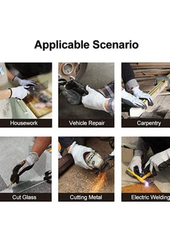 Y&D Cut Resistant Work Gloves, Level 5 Safety Protective Gloves Ambidextrous, Food Grade, For Garden, Fishing, Warehouse, Wood Cutting, Construction, Welder, Repairman  - Image 3