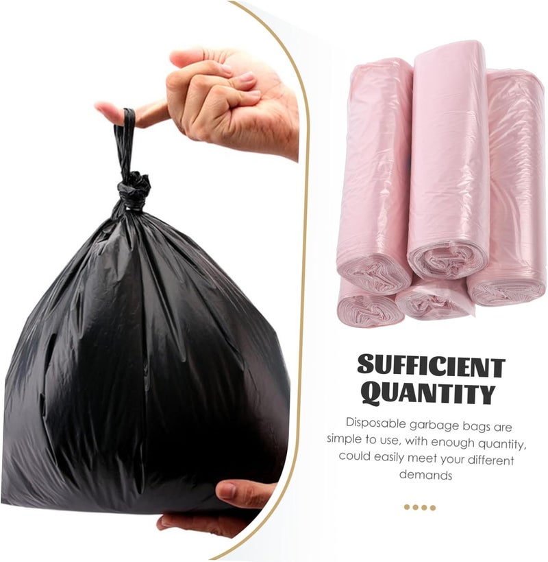 5rolls Garbage Bags Thick Plastic Trash Bags for Kitchen and Bathroom Use Design Versatile for Home Office and Hotel Applications - Image 4