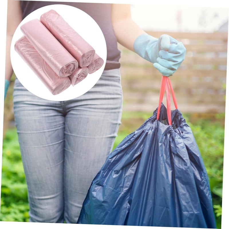 5rolls Garbage Bags Thick Plastic Trash Bags for Kitchen and Bathroom Use Design Versatile for Home Office and Hotel Applications - Image 5
