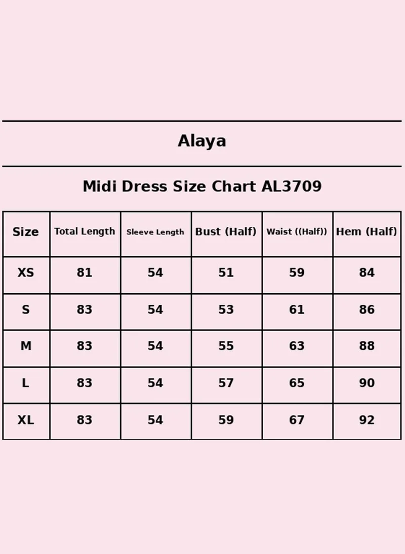 Alaya bright yellow Women   Cotton Midi Dress -AL3709 for Women | Best Price UAE