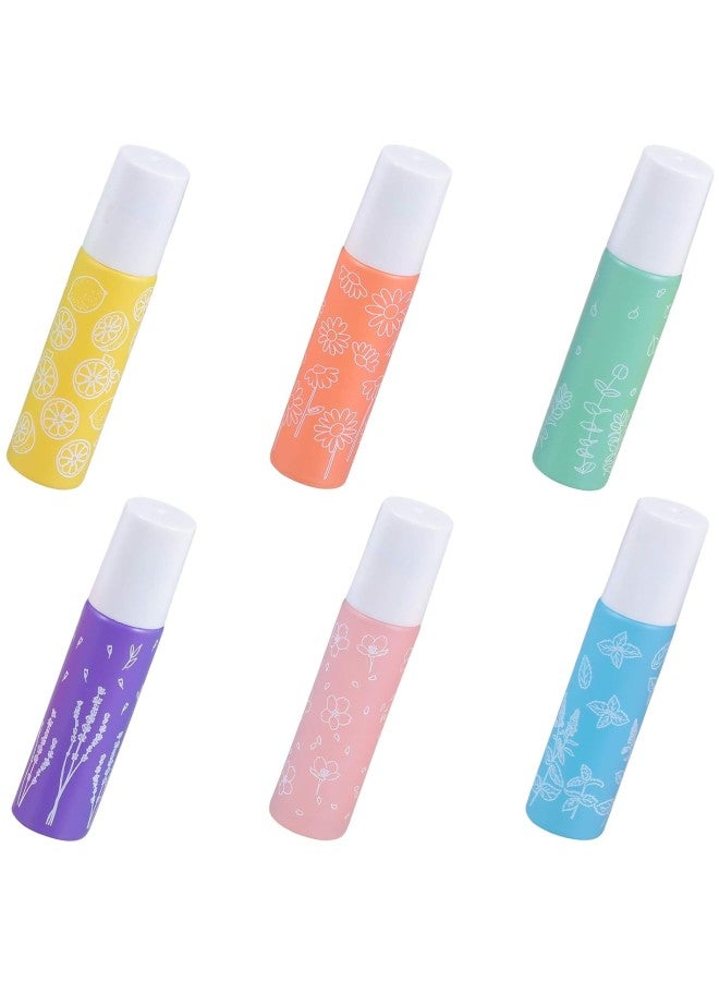 klarako Roll On Bottles Essential Oil Roller Empty Spray Bottles Containers Plastic Lip Balm Containers Refillable Makeup Sample Containers For Lipstick Lip Gloss Balm 6pcs - Image 1