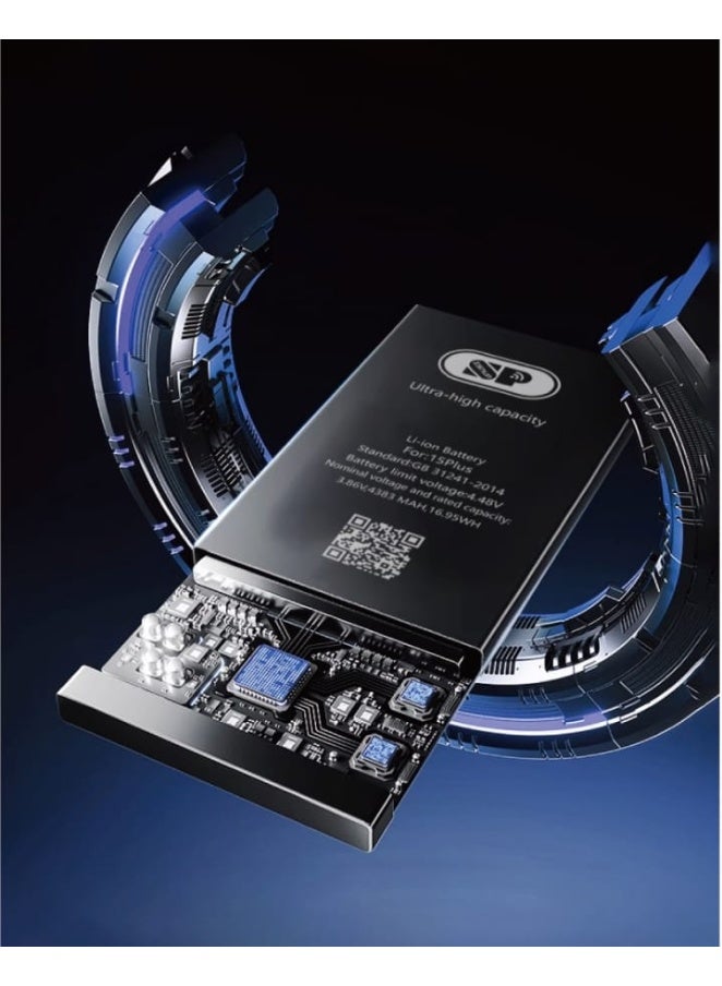 أس بي بطارية بديلة لهاتف أبل آيفون 13 باللون الأسود - Image 2