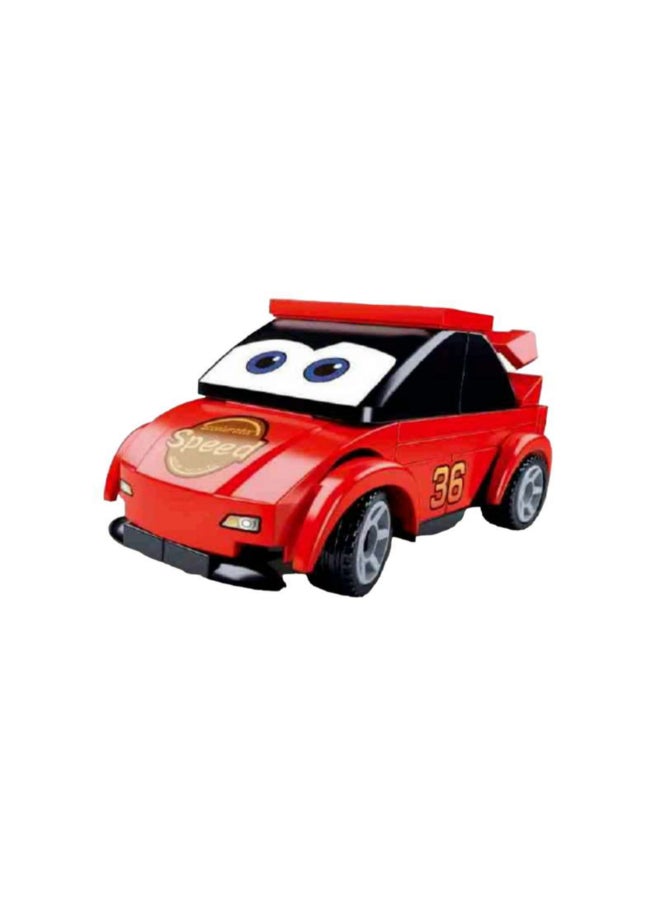 Sluban 45-Piece Power Bricks Pull Back Toy Car Red 14 x 4.5 x 9.4 cm 139675 - Image 2