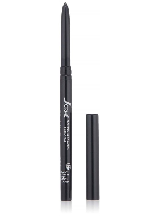 SORMÉ Sorme Cosmetics Truline Mechanical Eyeliner Pencil in Black (0.1oz) | Waterproof and Smudgeproof Black Gel Eyeliner for Women and Men | Enriched with Vitamins C and E to Nourish Skin