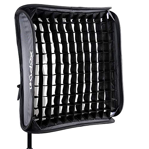 Godox مجموعة صندوق الضوء القابل للطي GODOX 32x32 بوصة / 80x80 سم مع شبكة، حامل فلاش Godox S2 من نوع S وقاعدة تركيب وحقيبة حمل لتصوير الفيديو الفوتوغرافي - Image 3