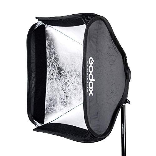Godox مجموعة صندوق الضوء القابل للطي GODOX 32x32 بوصة / 80x80 سم مع شبكة، حامل فلاش Godox S2 من نوع S وقاعدة تركيب وحقيبة حمل لتصوير الفيديو الفوتوغرافي - Image 5