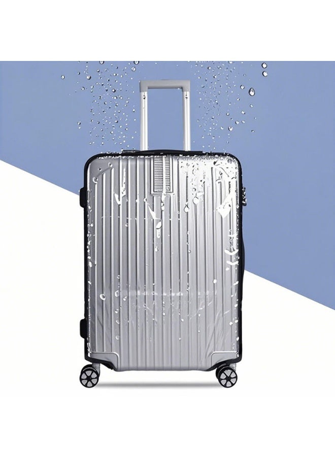 URbazaar Clear Suitcase Cover,Waterproof Suitcase Cover Protectors Clear PVC Luggage Protector Case Covers for Suitcases Travel Luggage - Image 2
