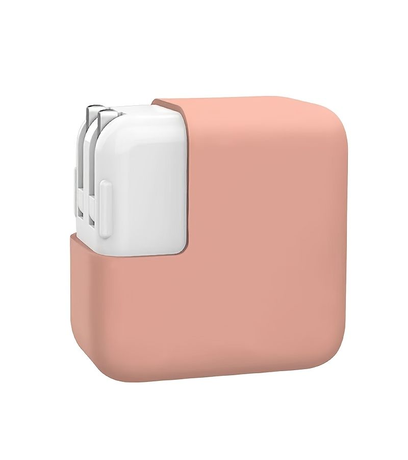 Pink Dustproof Shockproof Power Adapter Case Portable Protective Cover 30W 45W For MacBook Charger - Image 3