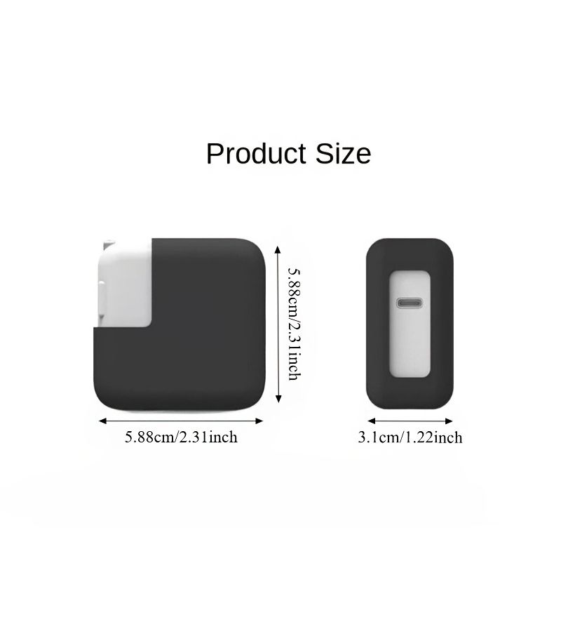 Pink Dustproof Shockproof Power Adapter Case Portable Protective Cover 30W 45W For MacBook Charger - Image 4