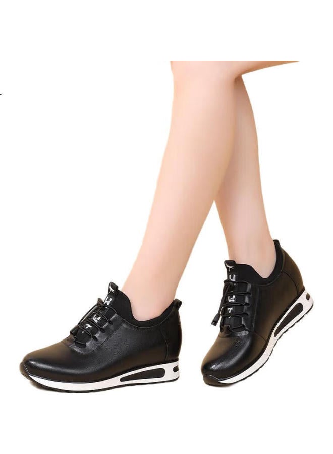 Red Dragonfly Women'S Height Increasing Casual Travel Shoes Soft Bottom Middle-Aged Mom Cowhide Leather Shoes Women C0Ttn03391 - Image 1