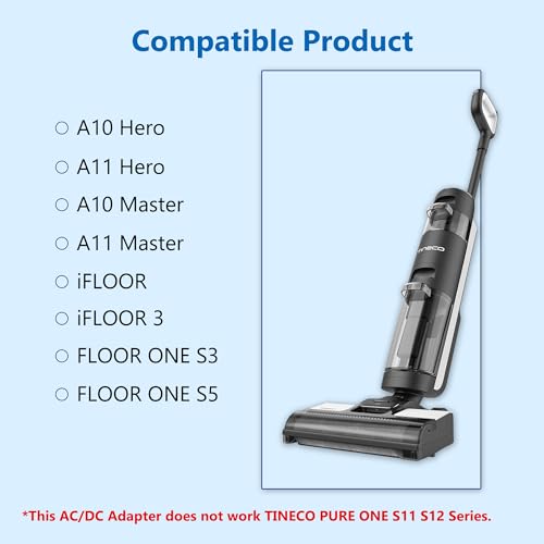 FNKTQL 26V Charger for TINECO Cordless Vacuum A10 Dash A11 S3 Hero Master iFLOOR3 S3 Series,Vacuum Cleaner Power Supply Adapter Cord, AC Adapter Replacement Class 2 Power Supply for YLS0241A-T260080 - Image 2